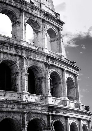 Черно-бели /монохромни/ ROME COLLOSSEUM